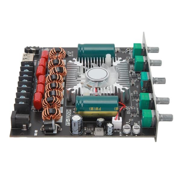 XY S350H 220Wx2 350W 2.1-kanals Bluetooth-effektforstærkerkort understøtter brugerdefineret Bluetooth-navn DC 18V-38V Bluetooth-højttaler lydforstærkermodul