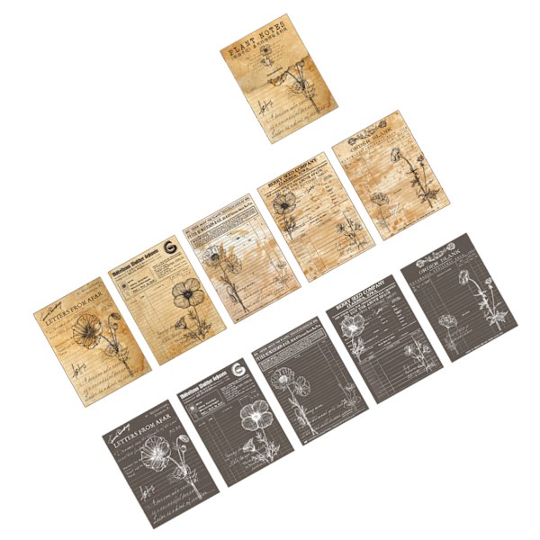 20 arkin kasvimateriaalitarrat DIY-käsikirja Scrapbook-kasviteemaiset tarrat Koristeelliset suunnittelijatarrat Maissiunikko