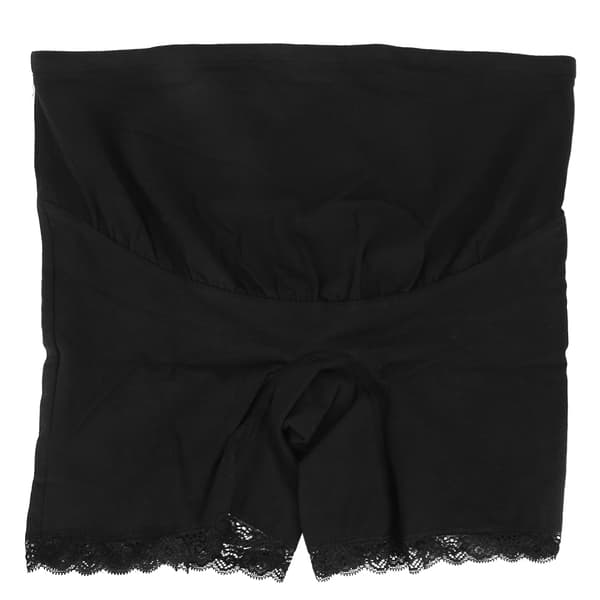 Højtaljede sikkerhedsshorts til gravide kvinder, bløde elastiske justerbare boxershorts, undertøj, sort XXL