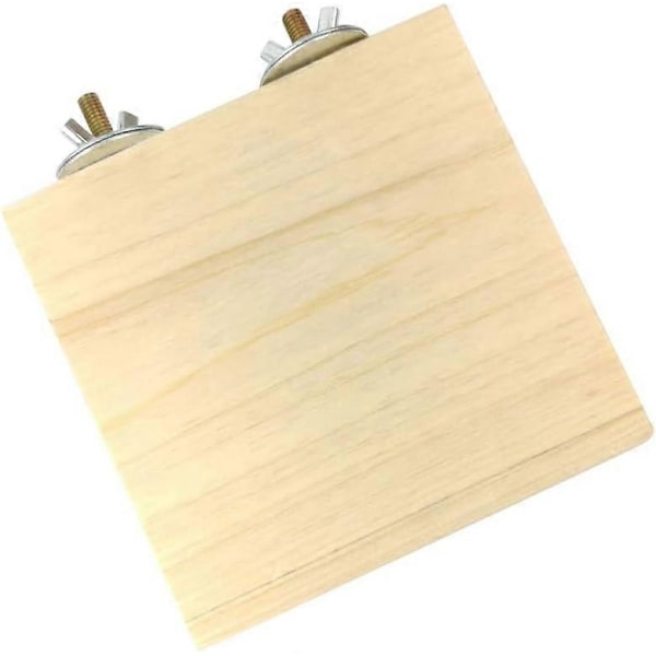 2-pack Träplattformar för Hamsterbur, Trächinchillaplattform Stepping Stone - Gerbil, Råtta