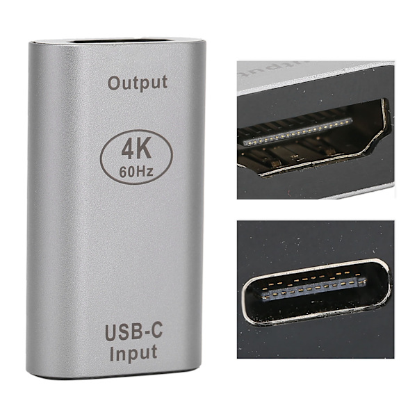 Type-C hun til HD Multimedia Interface hun-adapter 4K ved 60Hz-adaptere til Windows/Android/OS X