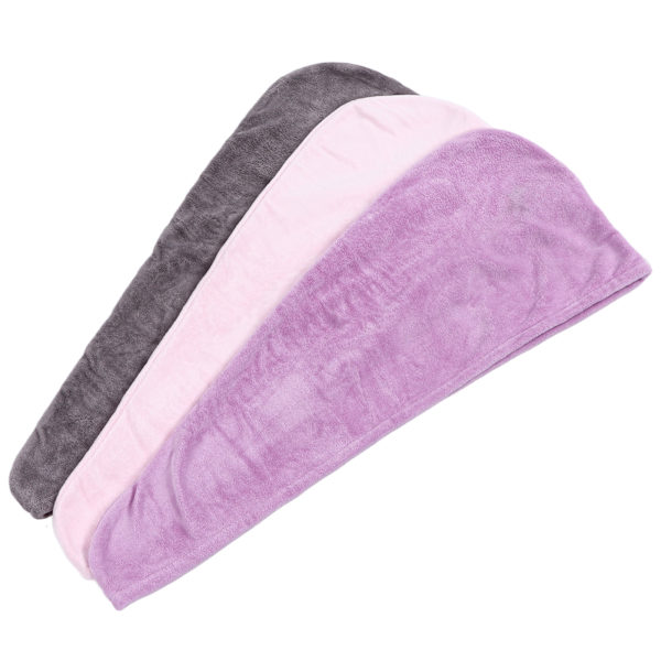 3 st mikrofiberhårhandduk wrap twist hårtorkning handduk tjock solid snabb torkning för träning simning frisör