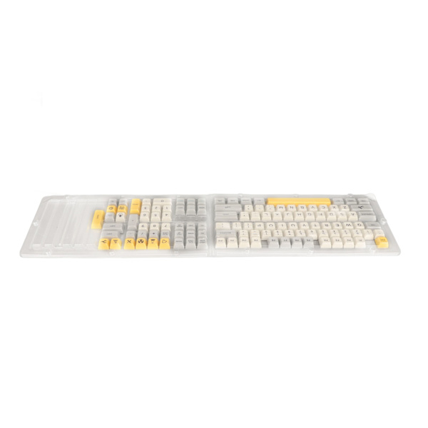 PBT-taster med tungt industrielt tema, engelsk, 121 taster, XDA-høyde, sublimering, ugjennomsiktig, DIY-taster for mekanisk tastatur