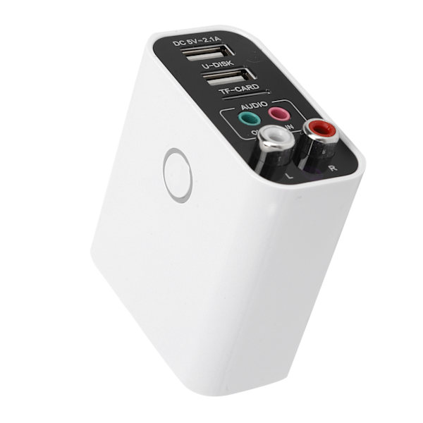 Bluetooth-adapter Bluetooth 5.0-mottaker Sender 3,5 mm til trådløs AUX-lyd 110‑240V Standard EU-plugg