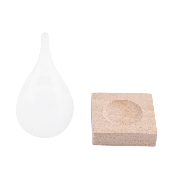 Storm Glass Creative Drop-formet Storm Glass Flaske Desktop Vejrstation Vejrudsigt