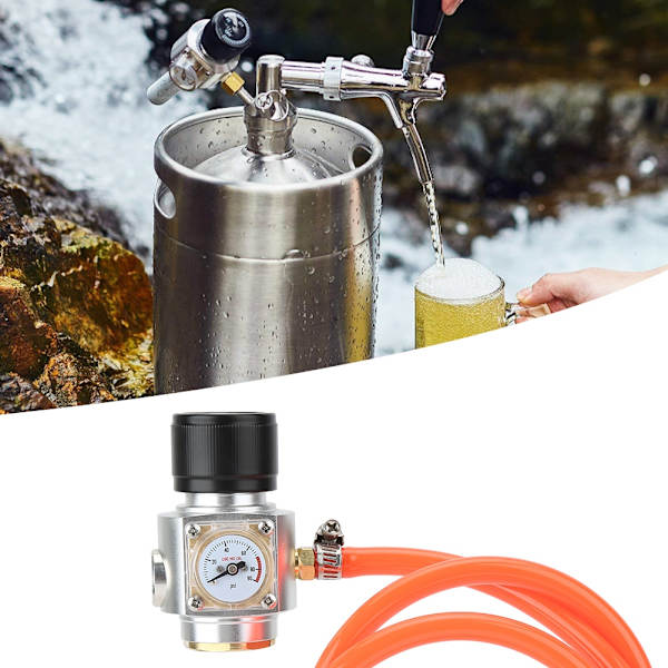 Tr21x4 gevind CO2-opladerkit gasregulator med slangetilbehør til sodavand øltønde brygning