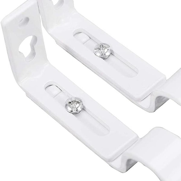 Loftmonteret Gardinstangsbeslag Heavy Duty Vintage Gardinstangs Holder til 1\" Stang (Hvid)