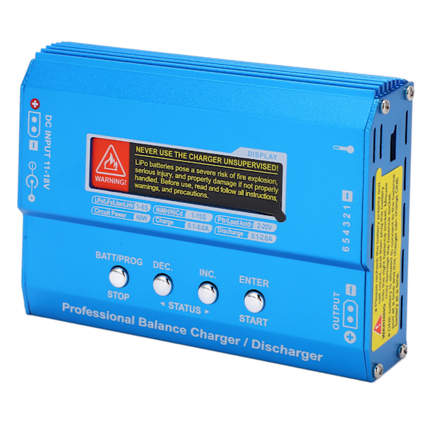 B6 V2 Lipo Batteri Balance Oplader og Aflader Smart Balance Oplader til LiPo LiFe Liion 60W 6A