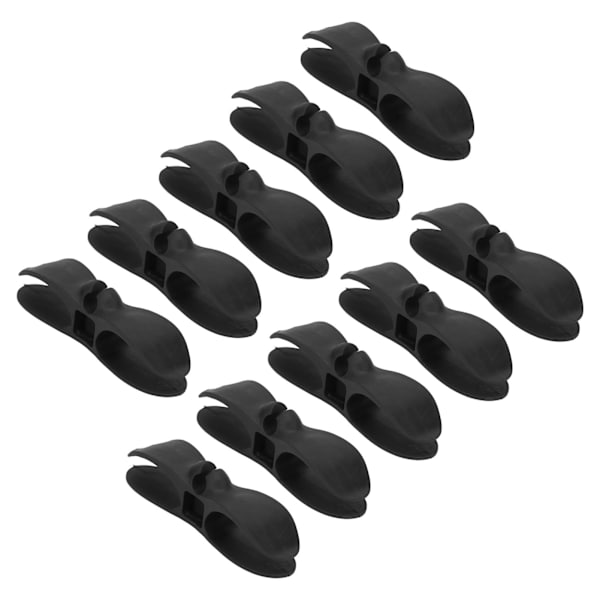 10 stk ledningsorganisator for husholdningsapparater, frityrkoker, trykkoker, brødrister, svart