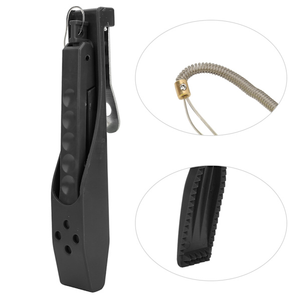 Multifunktionell Fish Grip Controller Klämhållare med cover Portabelt fiskeverktyg Svart
