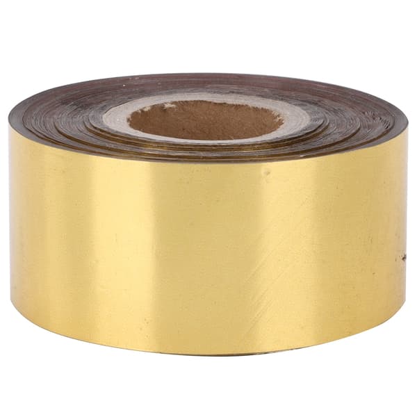 Varmstämplingsfolie Papper Läder Tyg Förpackningslåda DIY Dekorationsaccessoarer 3cm Bredd 120 Meter/Rulle Guld