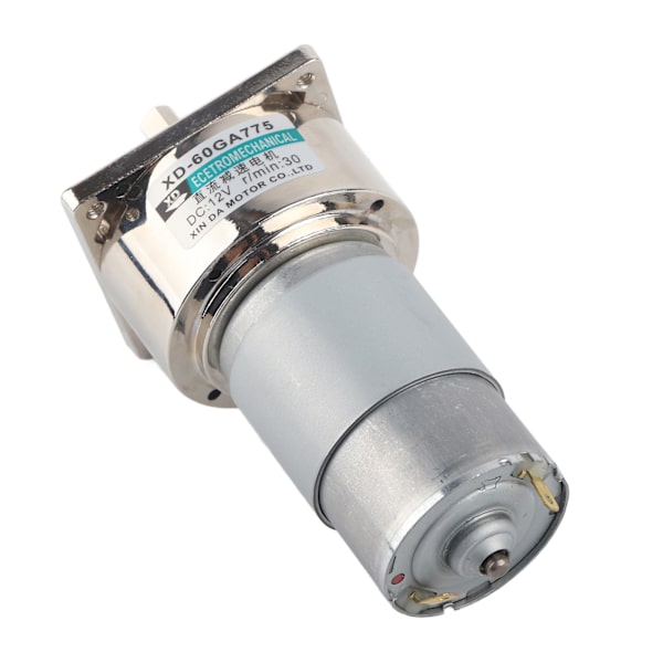 35W Micro DC Metal girmotorhastighet Justerbar CW/CCW (12V 30rpm)