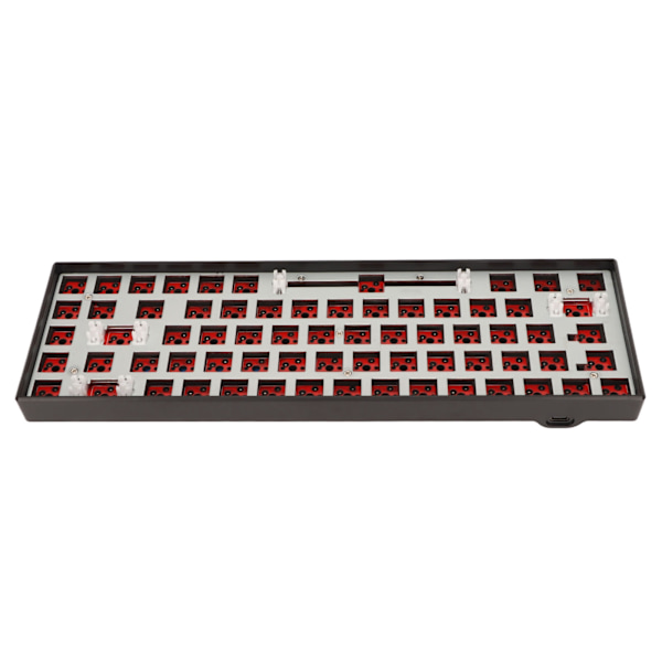 68 näppäimen mekaaninen näppäimistö DIY-sarja RGB 5V DC -tuella Langaton 2.4G Type C Langallinen Bluetooth 3.0 5.0 Hot Swap -näppäimistö IOS:lle Musta