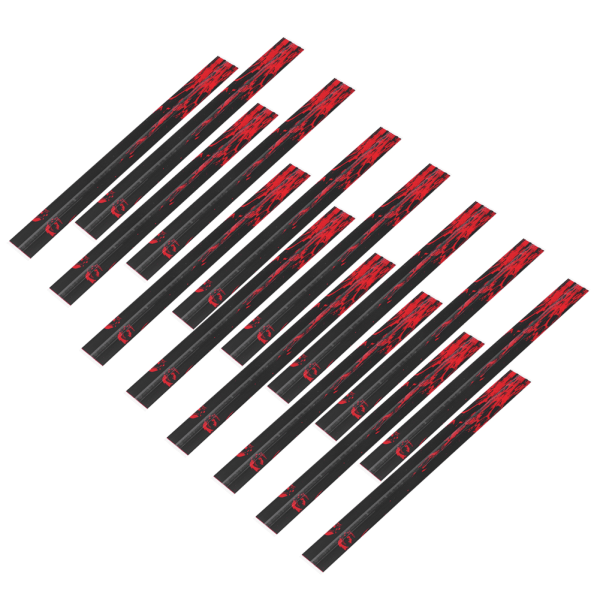 1 sett Universal Durable Bueskyting Wraps-klistremerke DIY Arrow Shaft Jakt Skyteutstyr Skallrød rød