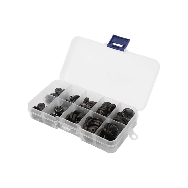 100 stk tre knapper unikt design naturlig holdbar robust sikker praktisk rund treknapp mørk brun