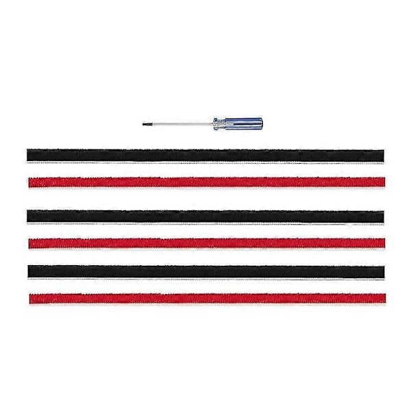 Myk plysstripe for V7 V8 V10 V11 støvsugerfester rullebørste - 7 stk