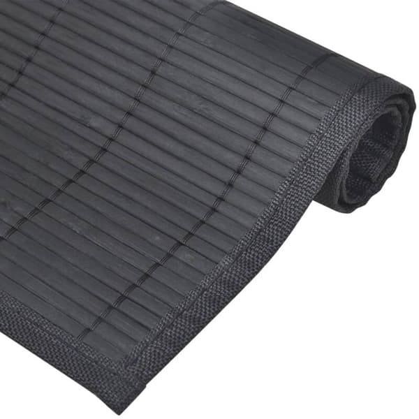 6 bambusbordmatter 30 x 45 cm svart vidaXL Black