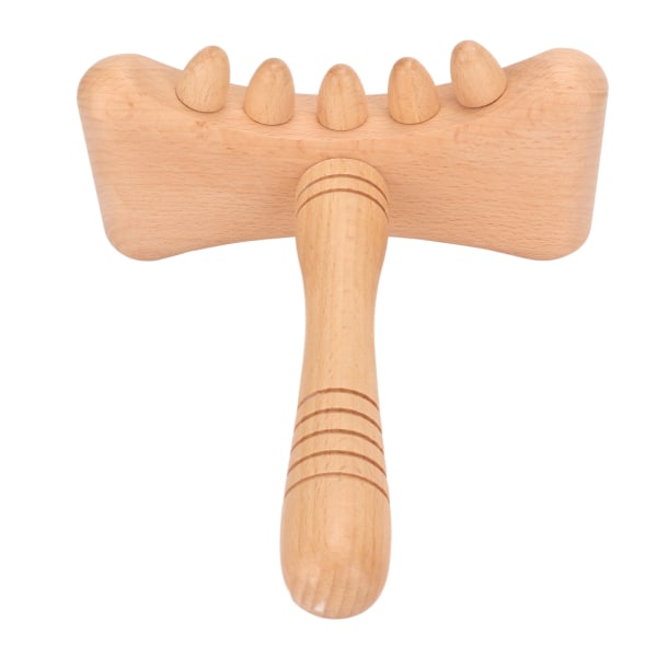 Gua Sha-verktøy av tre Bærbar avrundede kanter Treskrapingsmassasjeverktøy for cervikal ryggrad, skulder hele kroppen