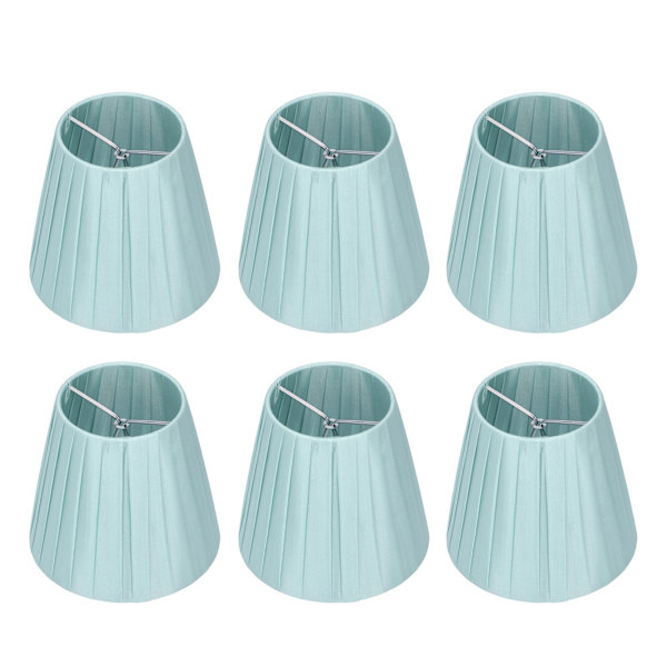 6 Stk Stof Lampeskærm Lysekrone Skærm Væglys Dæksel Clamp Mount for Small A B C F P Pære