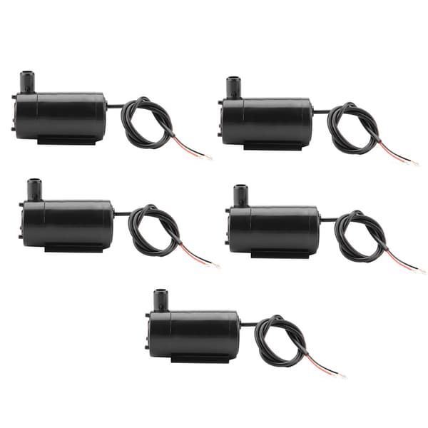 5 st/set DC 3V -5V Mini Vattenpump Submersible för Fisk Tank Fontän Akvarium