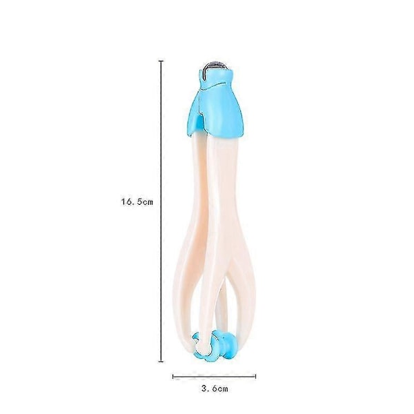 Handakupunkturpunkter Fingerledsmassagerullar Handhållen Massager Avslappning Blodcirkulation Hälsa Zekai Blå