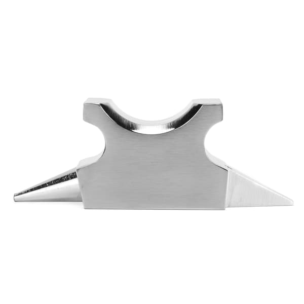 Dobbeltendet Horn Ambolt Rustfrit Stål Metal Smedningsplatform til DIY Smykkefremstilling