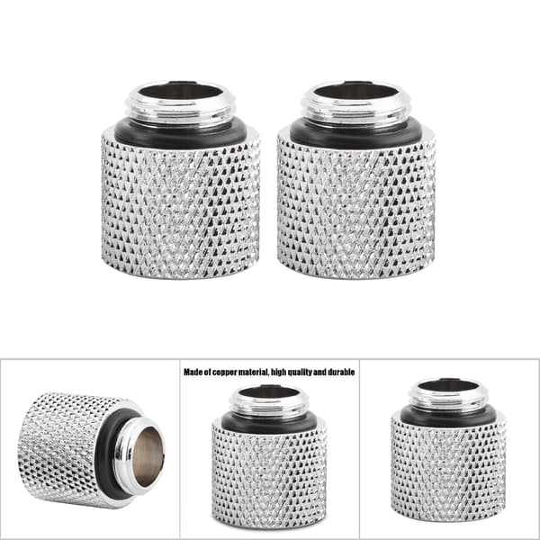 2 stk. Vandkøling G1/4 Han til Hun Forlænger Fitting Adapter Skruesæde (15mm)