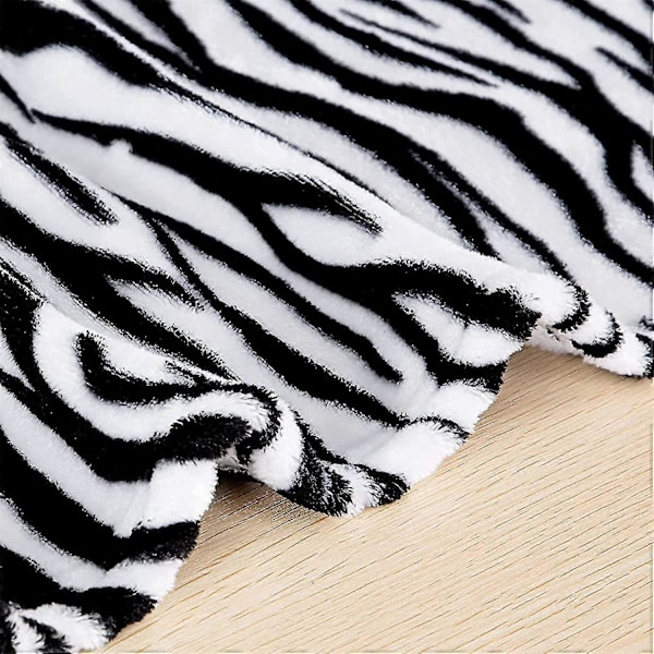 Flanellfilt Supermjuk Sofffilt Golvfilt, Lämplig för Soffhörn & Vardagsrum - Zebra 150*200cm