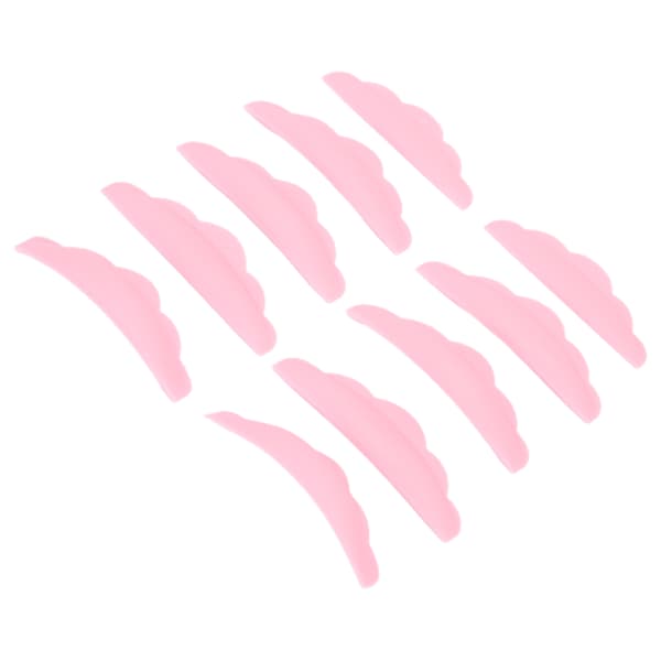 5 par øjenvippe permanent beskyttelsespude silikone genanvendelig vippeløft pude sæt makeup værktøj pink