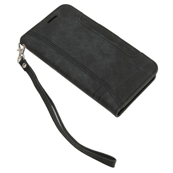 Wallet Phone Case til Iphone 14 PU Læder Wallet Flip Phone beskyttende etui med kortpladser Holder Hængende Reb