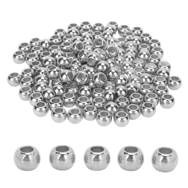 200 stk. harpiksperler bred anvendelse blank overflade robust holdbar levende farve kunsthåndværk perler til smykker tøj taske 12mm sølv