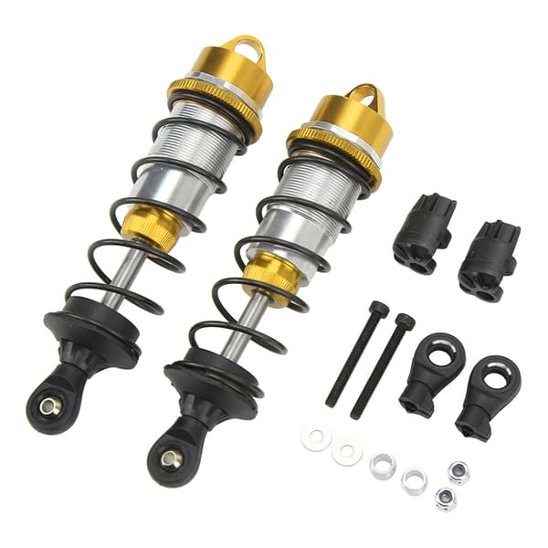 2 stk. RC bil støddæmper aluminiumslegering balancerende drev høj elasticitet RC front støddæmper til ARRMA 1/7 1/8 guld