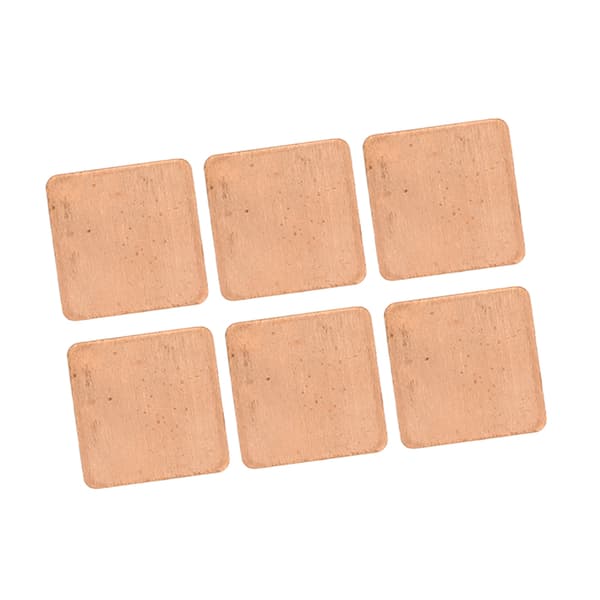 100 st kylfläns kopparplatta koppar termisk platta för stationär bärbar dator IC-chip grafikkort CPU VGA RAM VRAM PS5 M.2 SSD 20x20x0.8mm