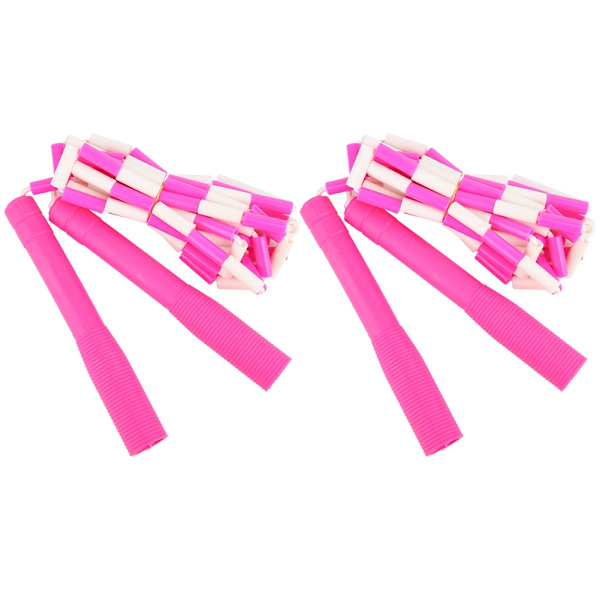 2st PVC Färgglad Justerbar Ledrep Hoppa Barn Dagis Vuxna Fitness Tillbehör Rosa
