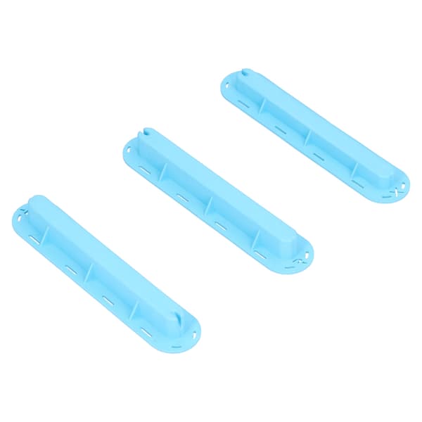 3 st/set Surfbräda Roder Spår Plast Fenad Box Plugg Fena Plugg Bas med Skruvar Blå
