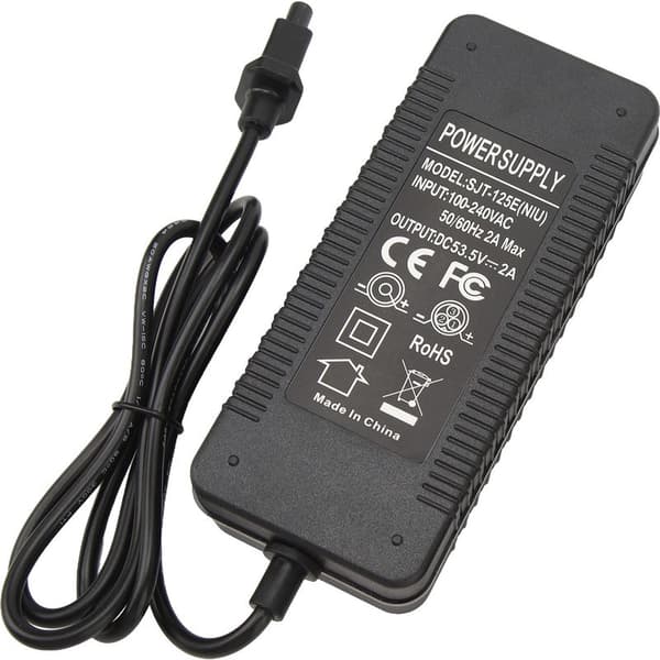 53,5 V 2 A Universaloplader til elektriske scootere og elcykler – EU 100–240 V strømadapter