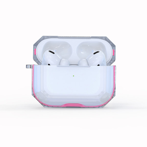 TPU Anti-Drop Earphone Beskyttende Etui Transparent Blød Skal Earbud Cover til IOS Earbuds Pink til IOS Earbuds Ny Generation 3