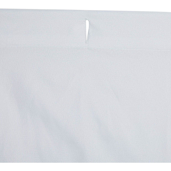 Hvidt vaffelvævet bruseforhæng, 183x183 cm, polyester