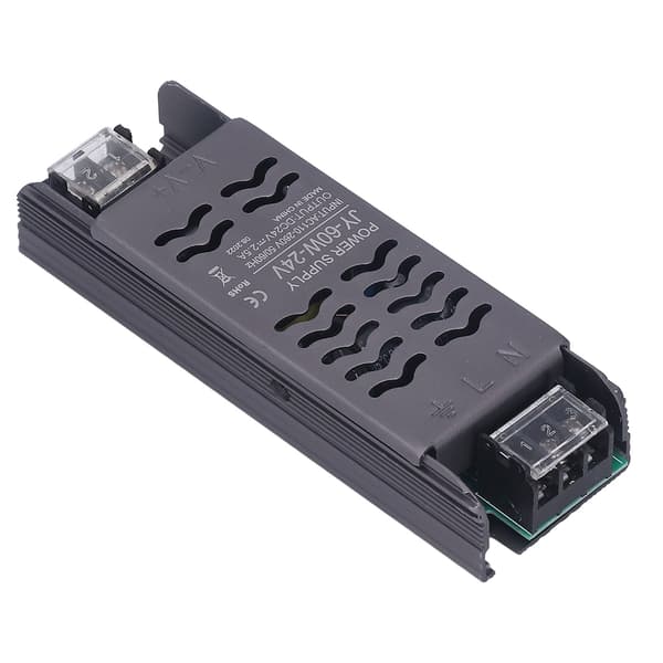 24V strømforsyning 60W DC24V IP20 AC110 til 260V til 24V kobber aluminiumslegering hul design LED-transformator