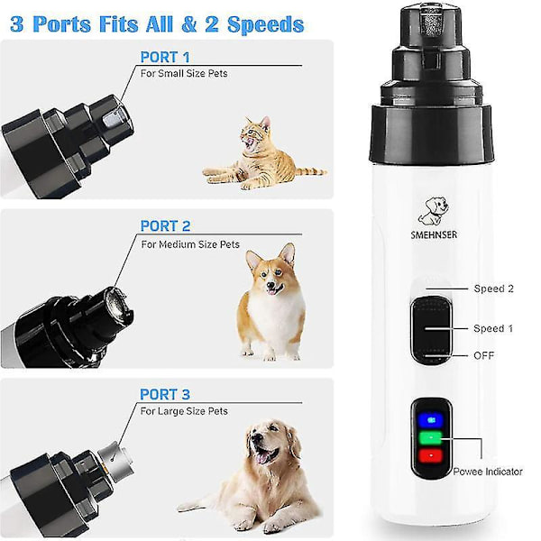 Genopladelige USB elektriske negleklippere til hunde