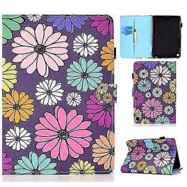 Målat Mönster Tpu Horisontellt Flip Läder Skyddsfodral För Kindle Fire Hd 8 2020 Zekai Daisy