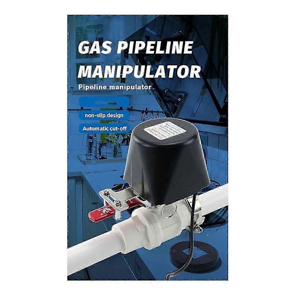 Elektrisk Automatisk Gasledningsmanipulatorventil DN15 DN20 DN25 kompatibel med Gasvattenlarm 12V Avstängningskulventil (A)