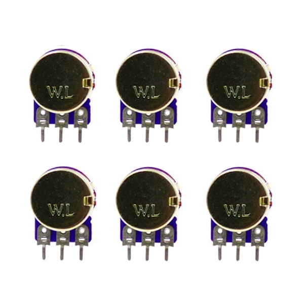 Wh148 Potentiometer Kit B1/2/5/10/20/50/100/500k 1m 15mm Lineær Taper Rotary Sæt