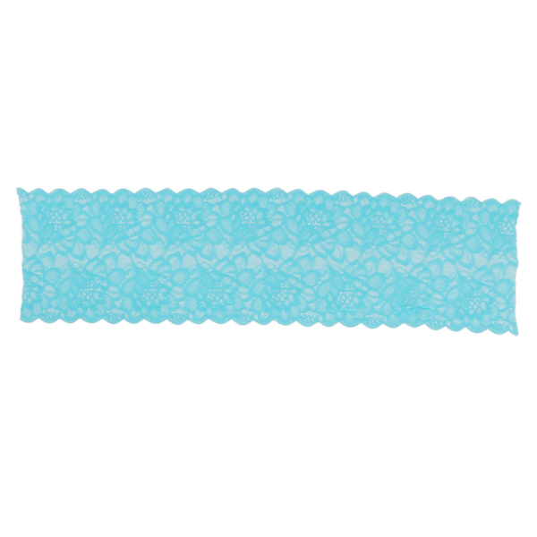 Pitsi kangas 10 jaardia 23cm leveä muodikasta DIY leikattavissa pehmeä joustava mesh nylon pitsi nauha reunus ompeluun sininen