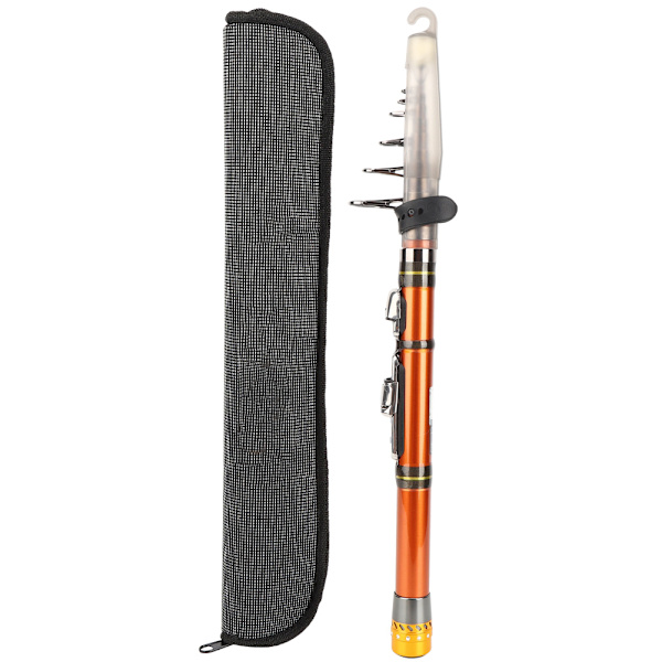 Karbonfiber Hard Justerbar Mini Lomme Fiske Stang Mini Ultrakort Bærbar Kompakt Sjø Støping Stang Tilbehør
