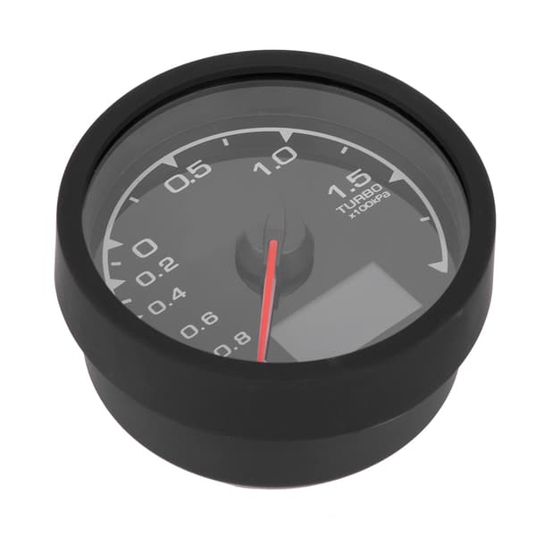 Auto Bil 2.5in Digital Turbo Boost Måler 12V 7 Farver Baggrundslys Universal