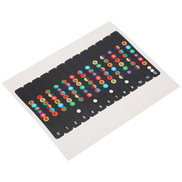 Guitar Scale Sticker Gribebræt Node Mærkat til 6-strenget Akustisk Elguitar