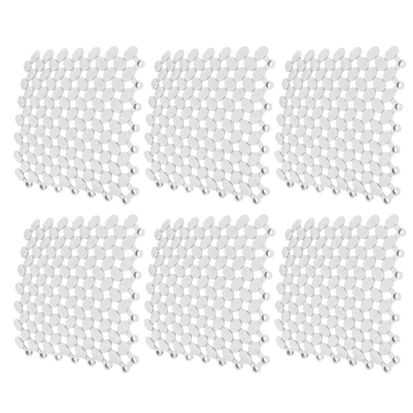6st 20x20cm halkfri skarvning Sammankopplande golvmatta för kök Badrum Dusch Pool Balkong white 20×20CM