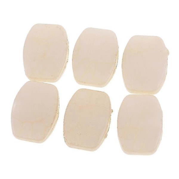 4x6 Stykker Hvite Perle Gitar Stemmeskruer Nøkler Stemmemekanikk