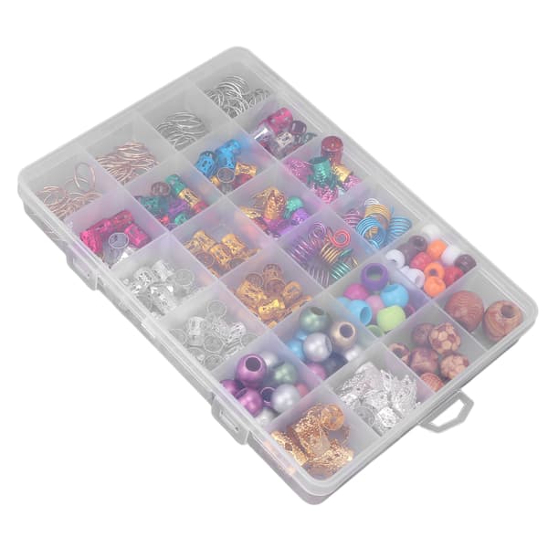 278 stk. Hårspole Dreadlocks Perler Legering Træ Hår Smykker Ringe Clips til Hårpynt Tilbehør